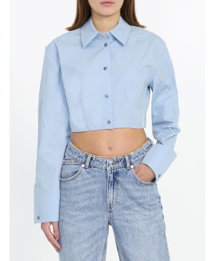 ALEXANDER WANG - Cropped structured shirt