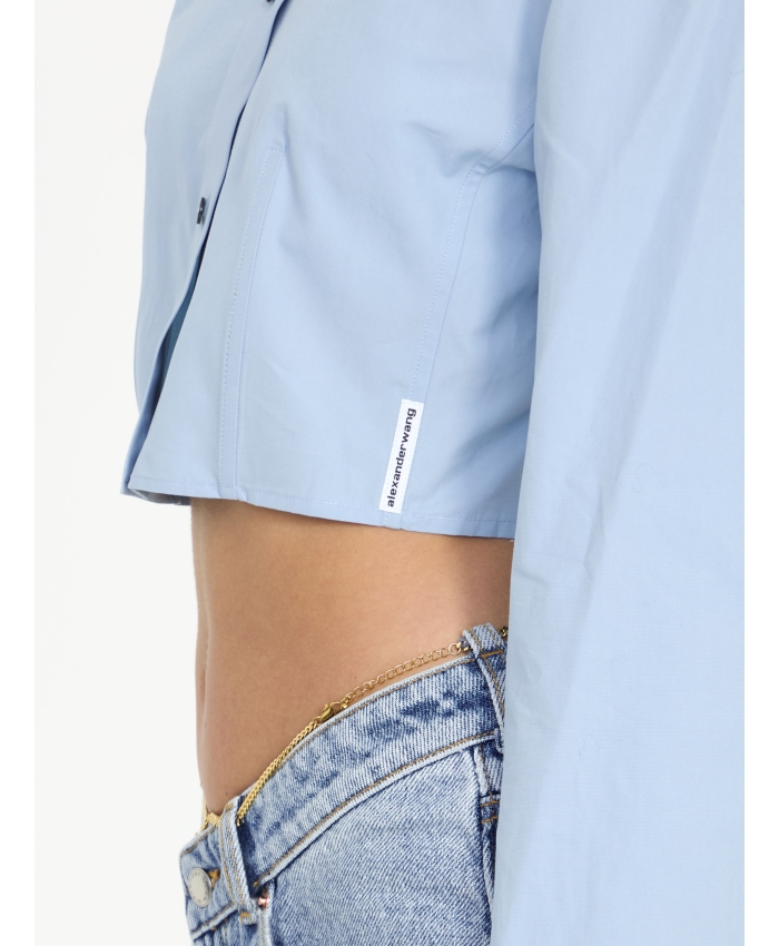 ALEXANDER WANG - Cropped structured shirt