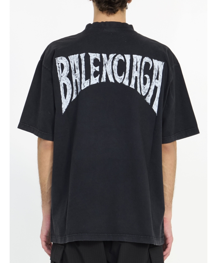 BALENCIAGA - Balenciaga Hand Drawn t-shirt