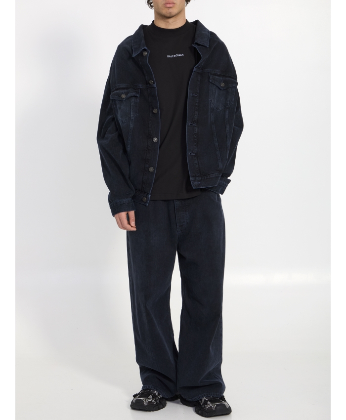 BALENCIAGA - Baggy jeans with drawstring