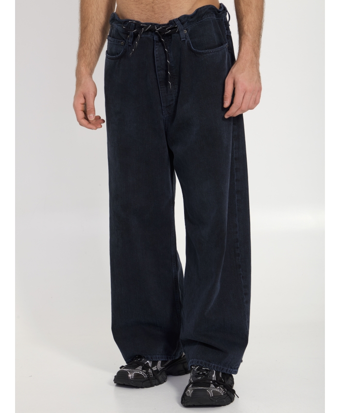 BALENCIAGA - Baggy jeans with drawstring