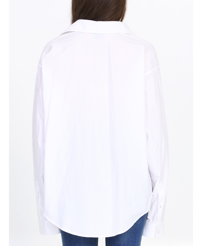 BALENCIAGA - Camicia in cotone stropicciato