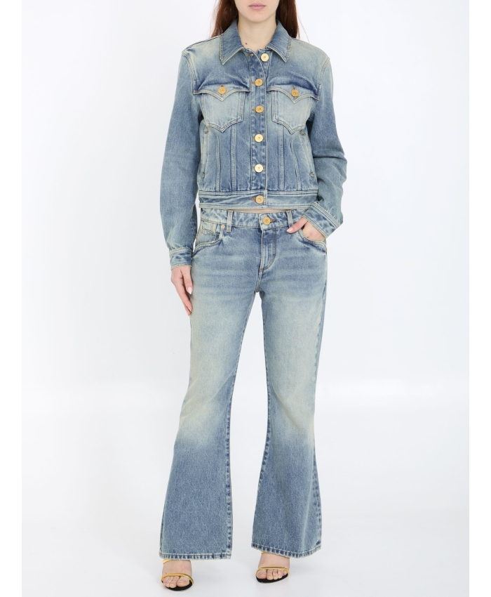 BALMAIN - Western bootcut jeans