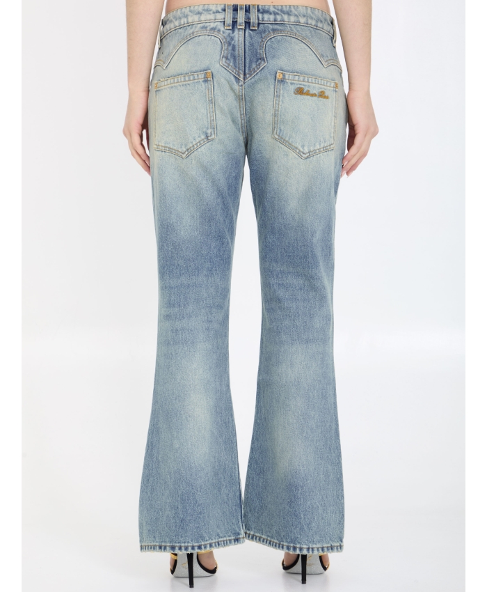 BALMAIN - Western bootcut jeans