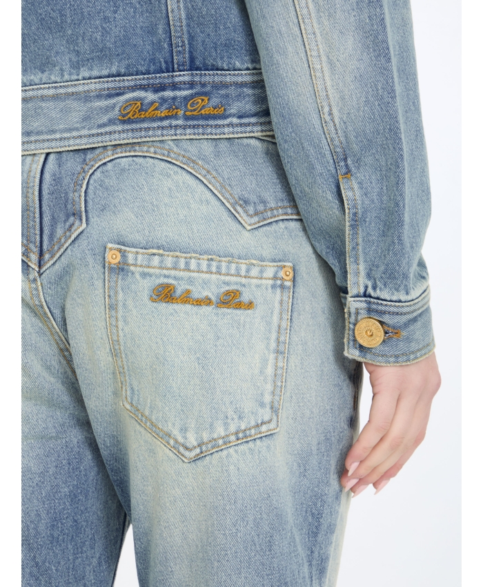 BALMAIN - Western bootcut jeans