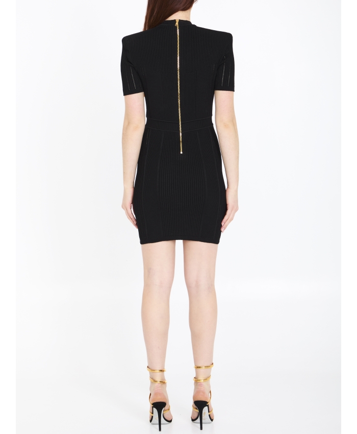 BALMAIN - Short knit dress