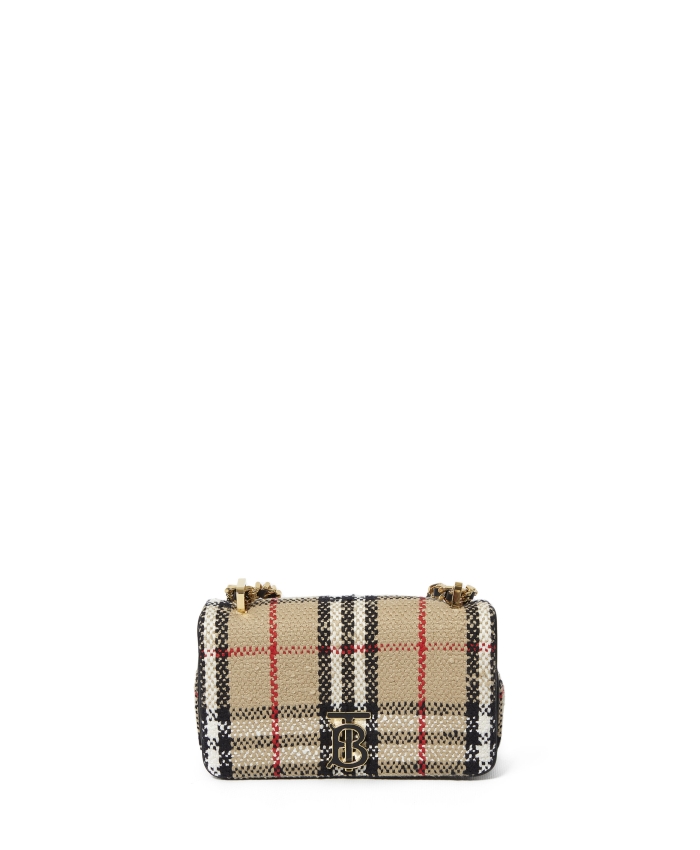 BURBERRY - Vintage Check Bouclé Mini Lola bag