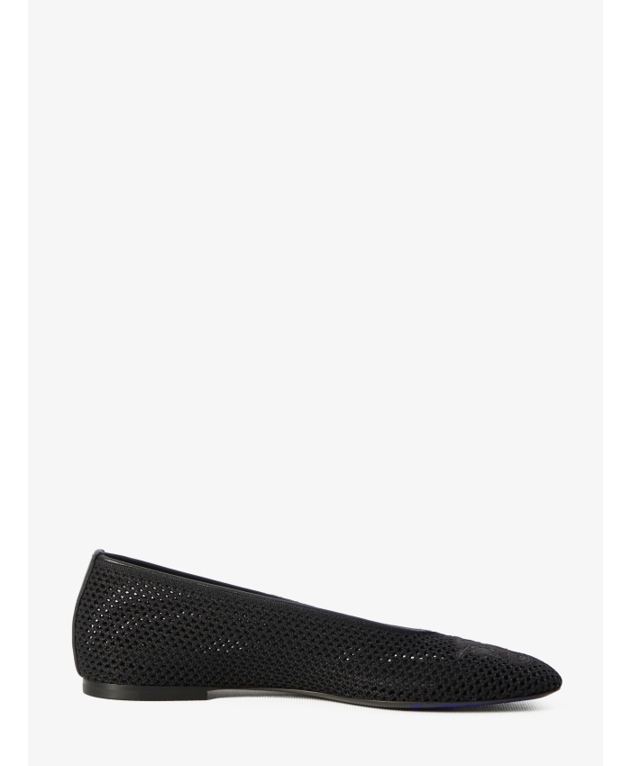 BURBERRY - Mesh fabric ballerinas