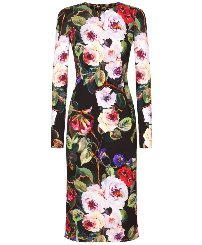 DOLCE&GABBANA - Roseto print dress