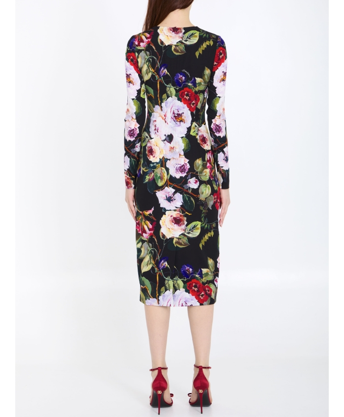 DOLCE&GABBANA - Roseto print dress