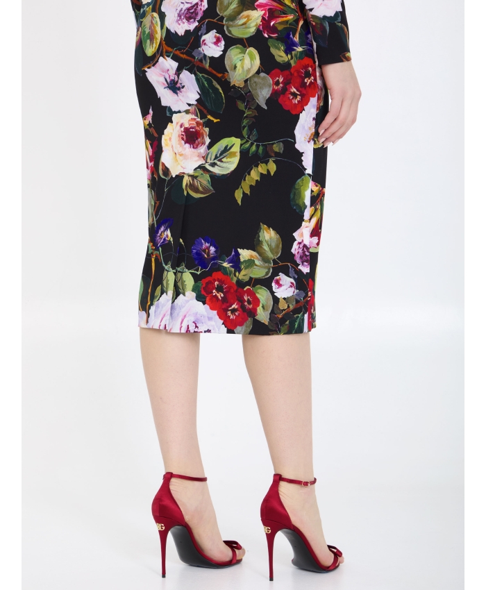 DOLCE&GABBANA - Roseto print dress