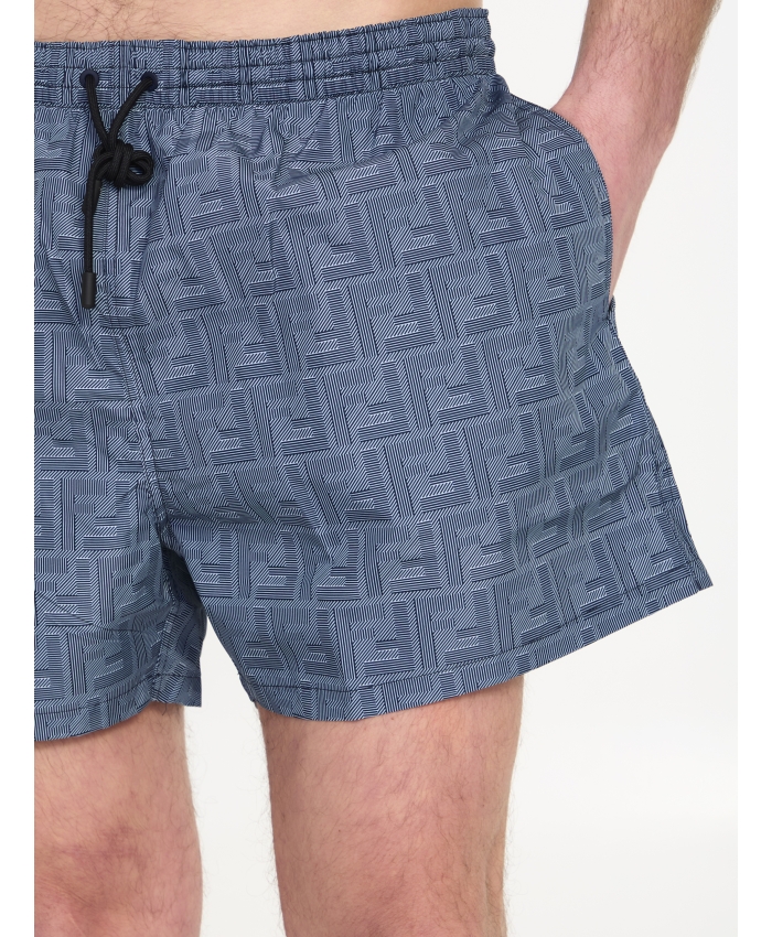 FENDI Nylon swim shorts Leam Roma Luxury Shopping Online