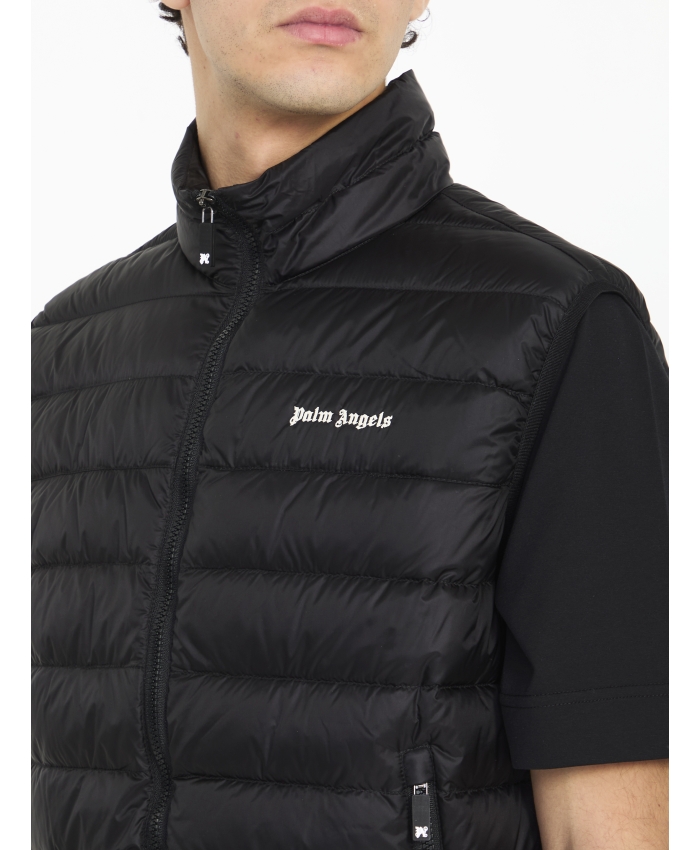 PALM ANGELS - Padded vest with logo