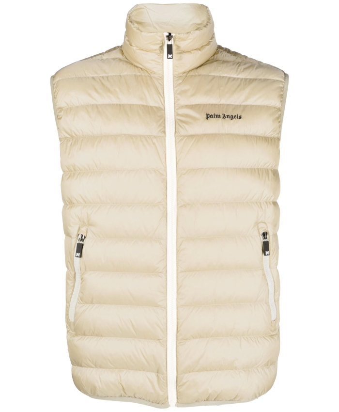 PALM ANGELS - Padded vest with logo