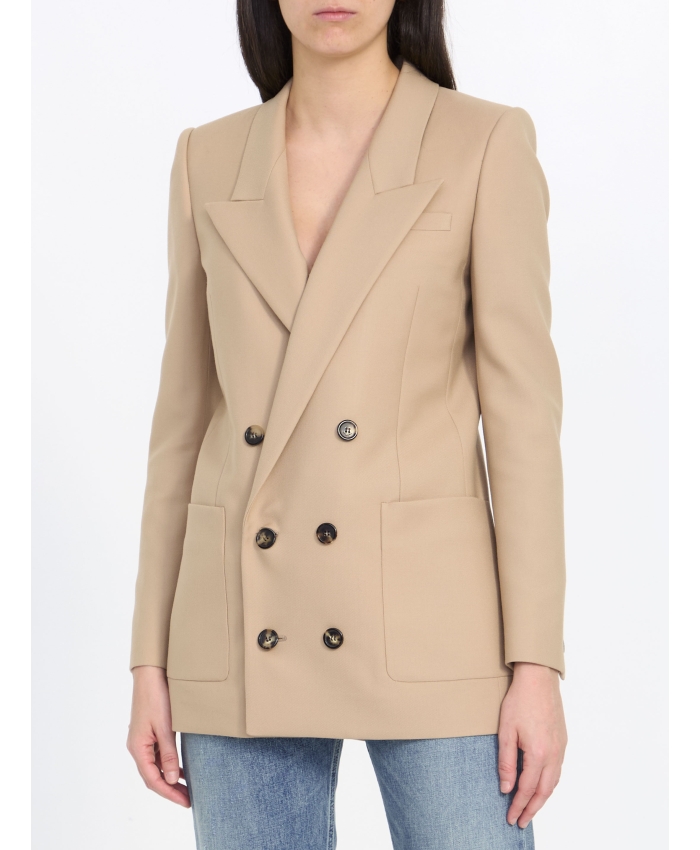 SAINT LAURENT - Wool gabardine jacket | Leam Roma - Luxury Shopping Online