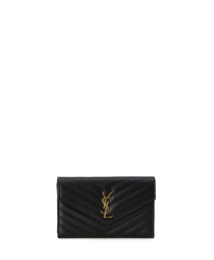 SAINT LAURENT - Envelope Cassandre chain wallet