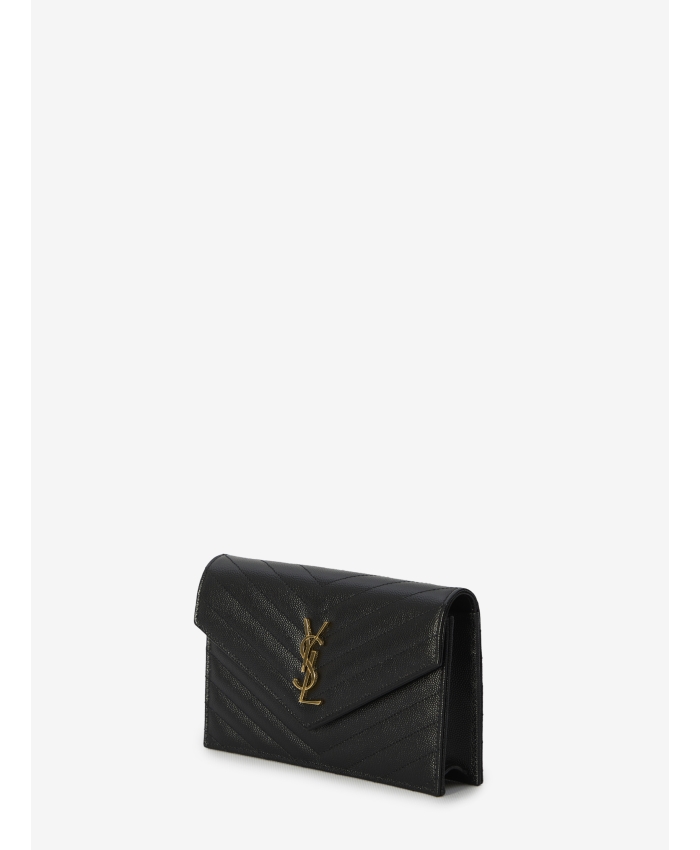 SAINT LAURENT - Envelope Cassandre chain wallet