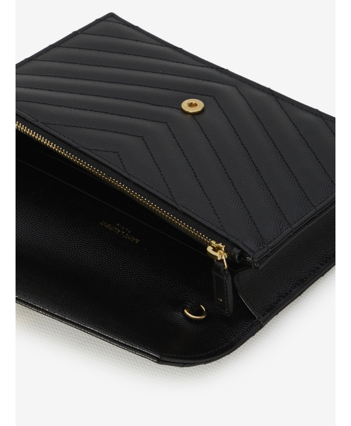 SAINT LAURENT - Envelope Cassandre chain wallet