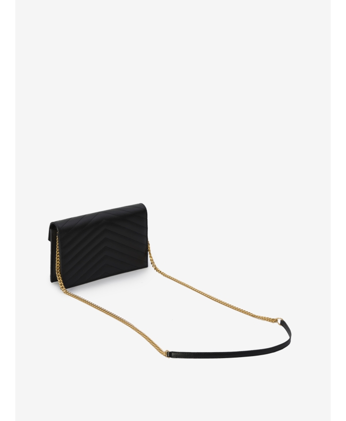 SAINT LAURENT - Envelope Cassandre chain wallet