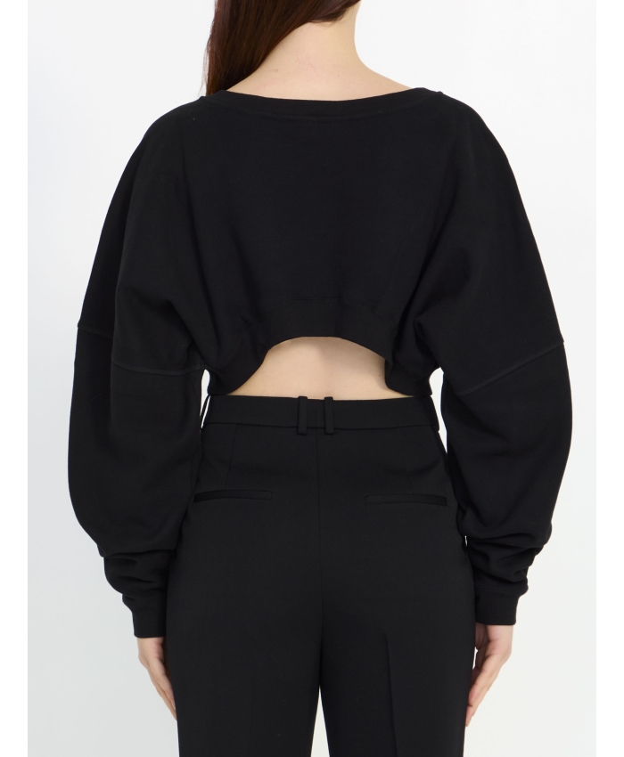 SAINT LAURENT - Saint Laurent cropped sweatshirt