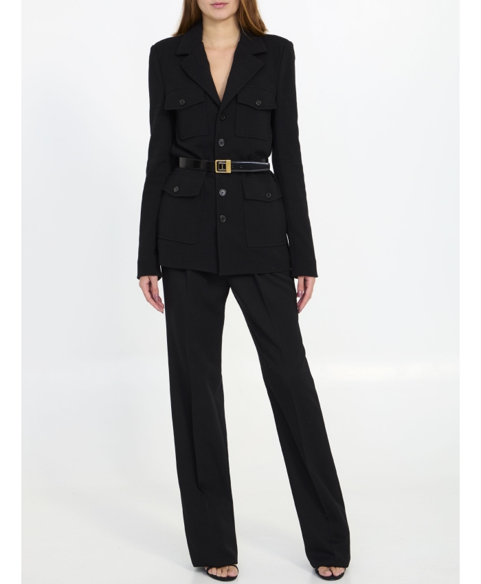 SAINT LAURENT - Saharienne jacket | Leam Roma - Luxury Shopping Online