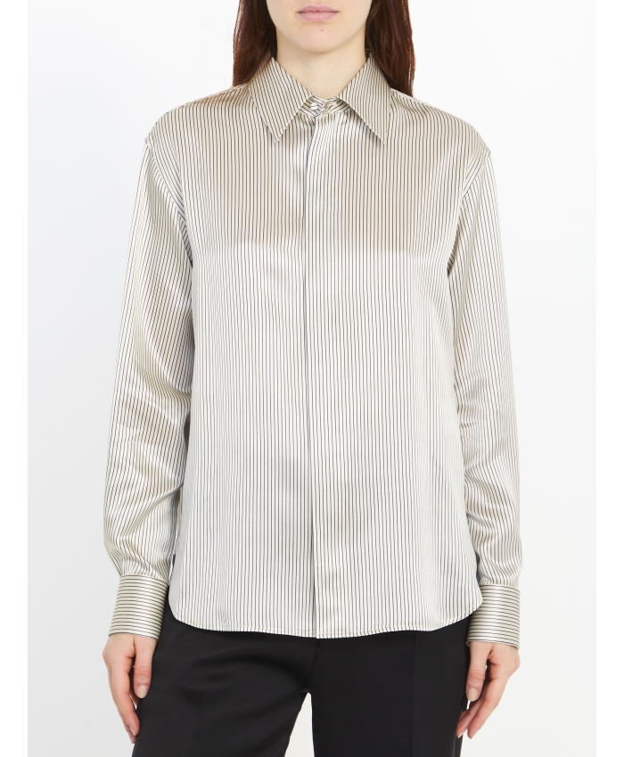 SAINT LAURENT - Silk satin shirt