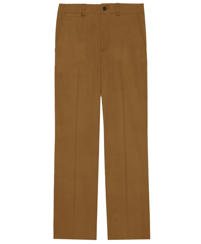 SAINT LAURENT - Pants in cotton twill