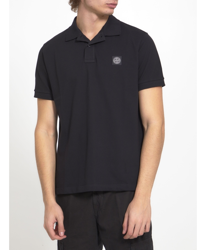 STONE ISLAND - Cotton polo shirt