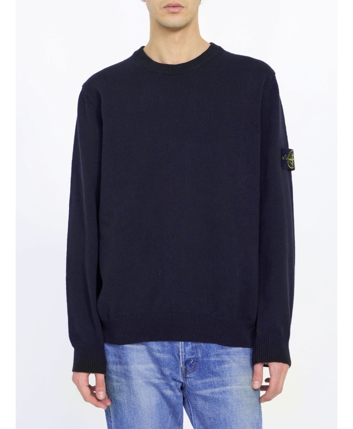 STONE ISLAND - Cotton jumper