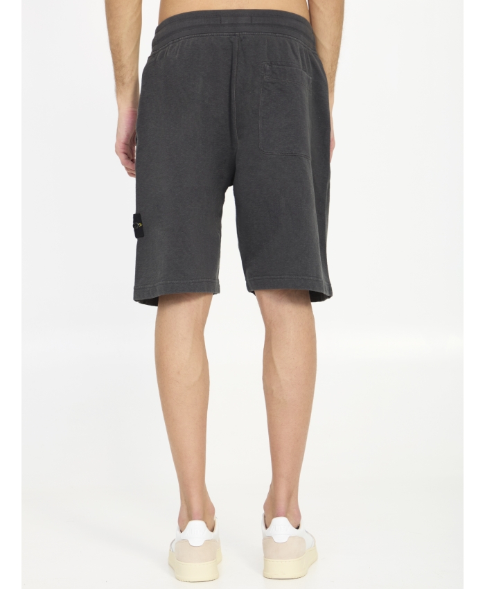 STONE ISLAND - Cotton bermuda shorts