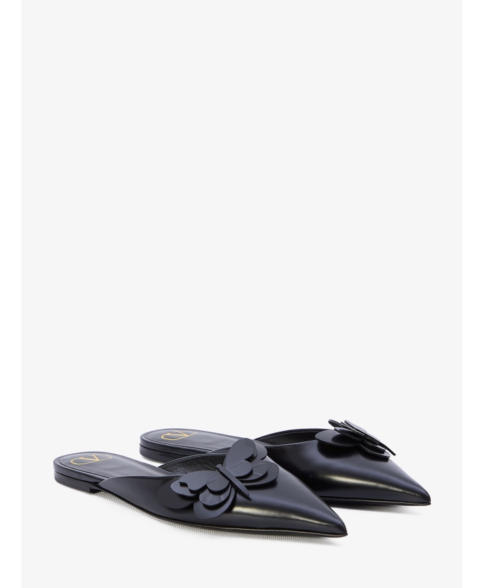 VALENTINO GARAVANI - Flat mules in leather