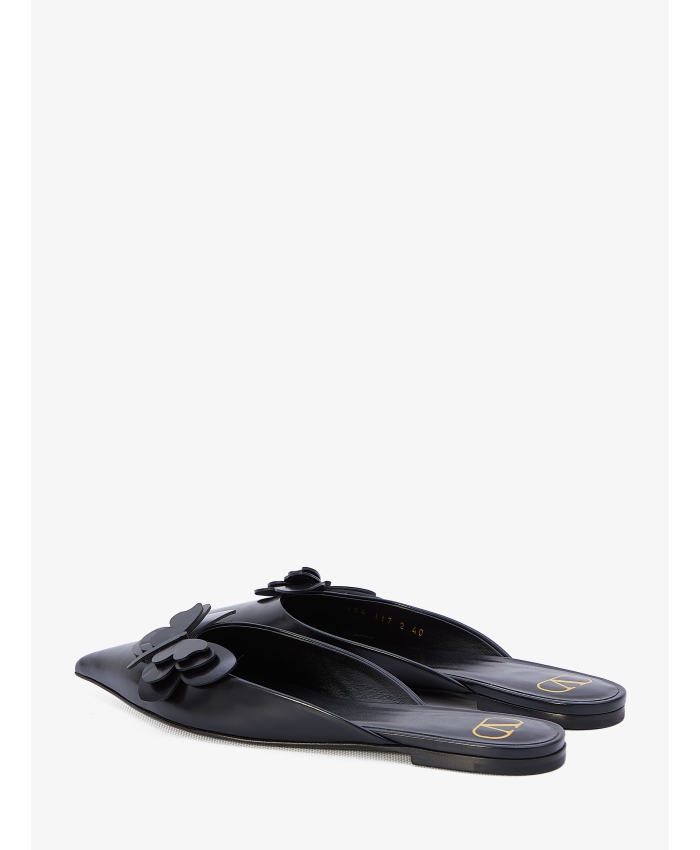 VALENTINO GARAVANI - Flat mules in leather