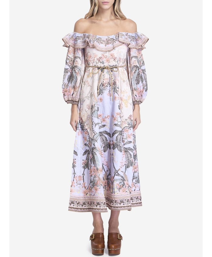 ZIMMERMANN - Wylie off-shoulder midi dress