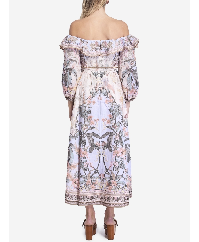 ZIMMERMANN - Wylie off-shoulder midi dress