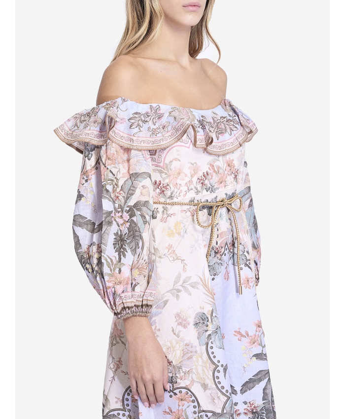 ZIMMERMANN - Wylie off-shoulder midi dress