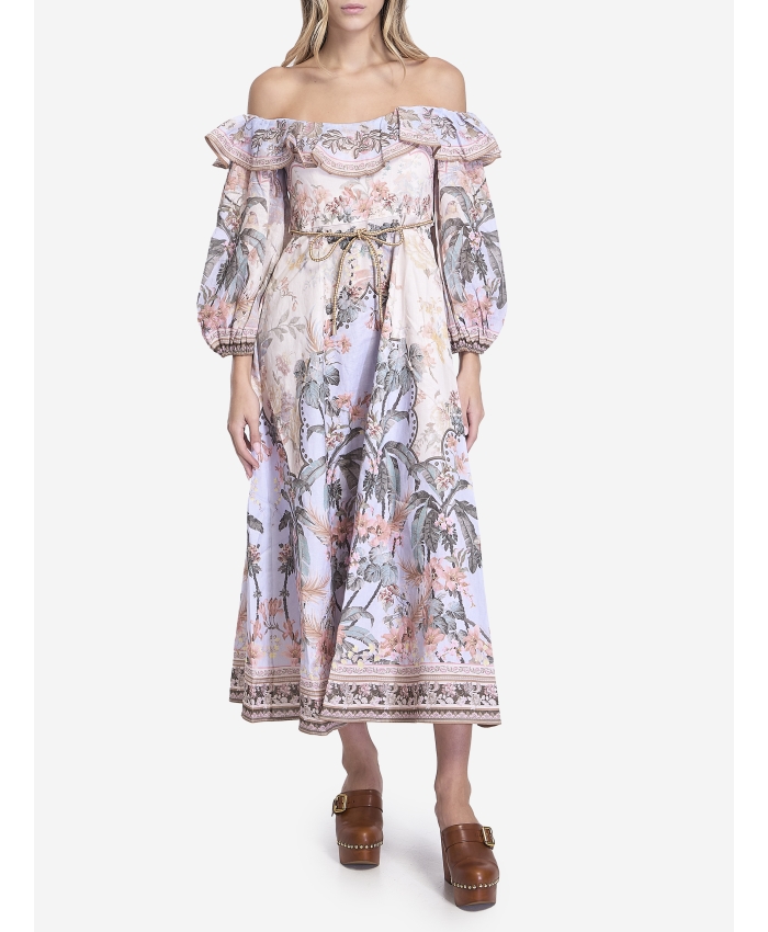 ZIMMERMANN - Wylie off-shoulder midi dress