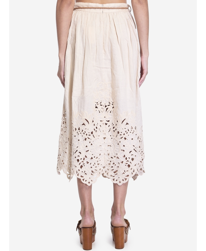 ZIMMERMANN - Wylie embroidered midi skirt