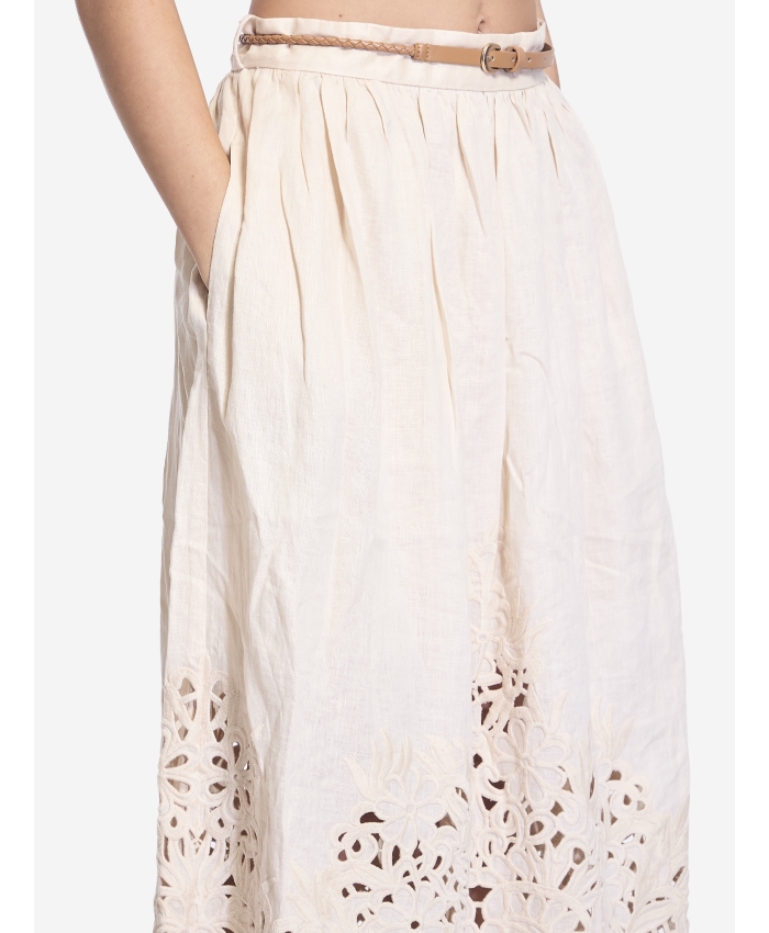 ZIMMERMANN - Wylie embroidered midi skirt