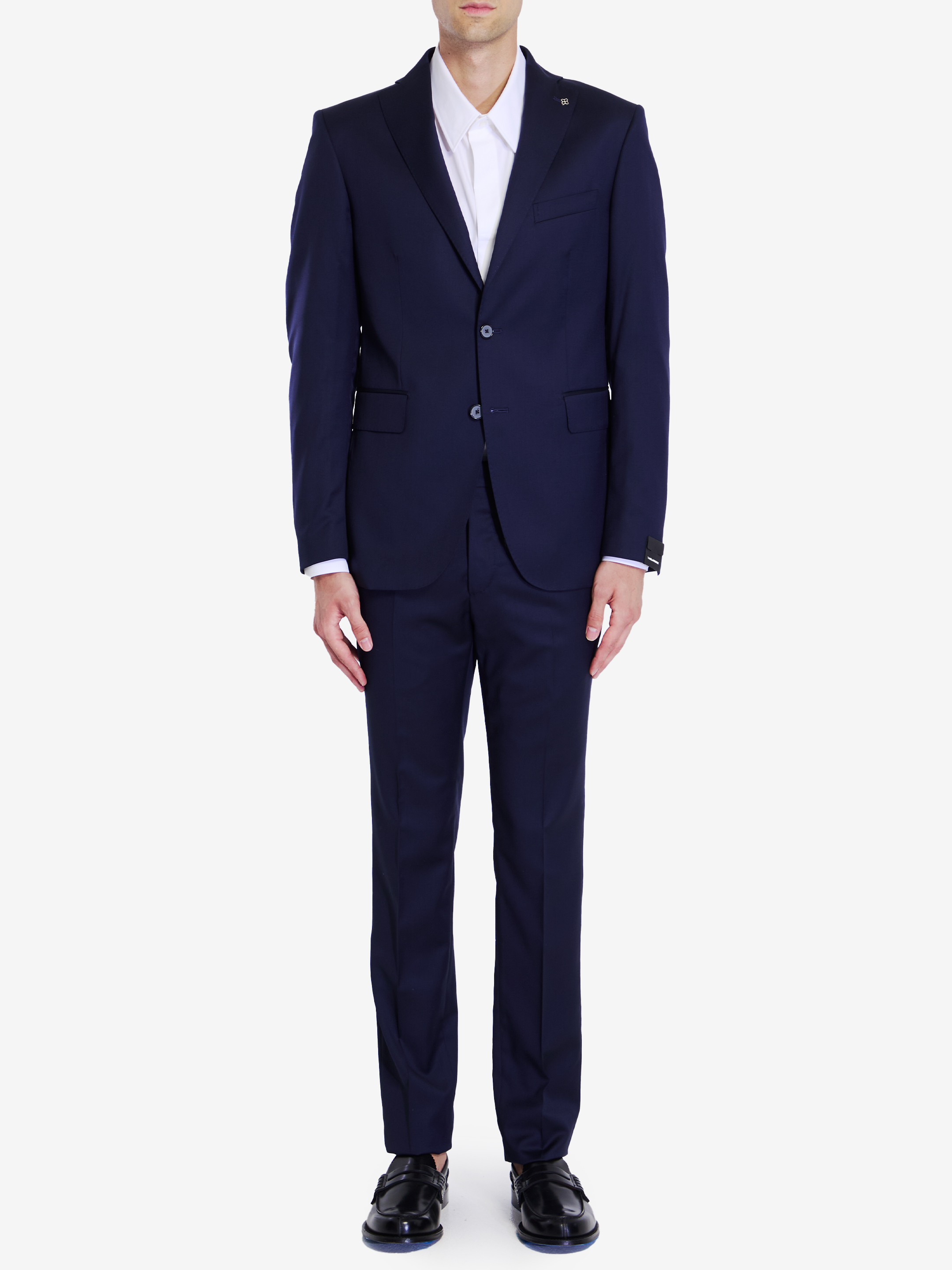 Shop Tagliatore Twopiece Suit In Virgin Wool In Blue