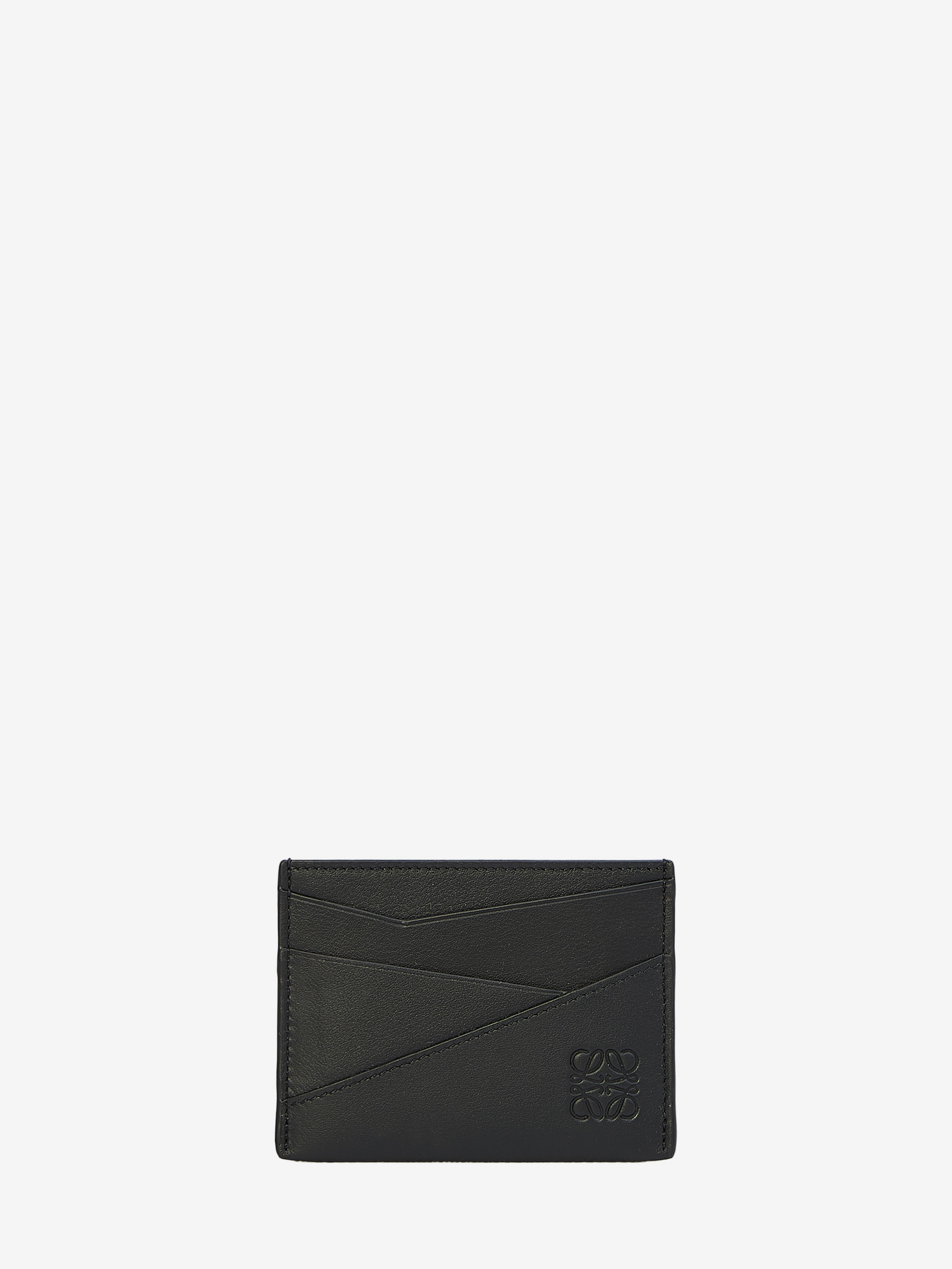 Shop Loewe Puzzle Edge Cardholder In Black