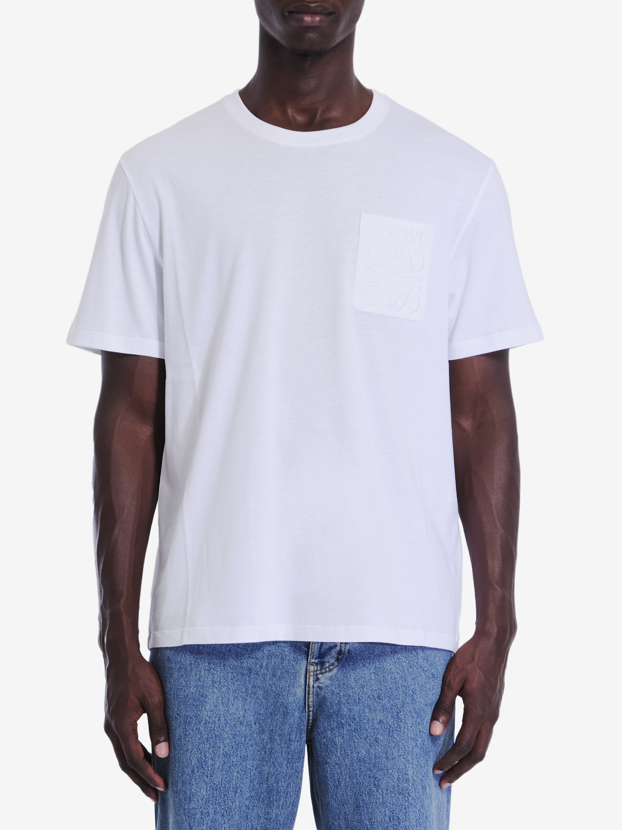 Shop Loewe Cotton Tshirt In White