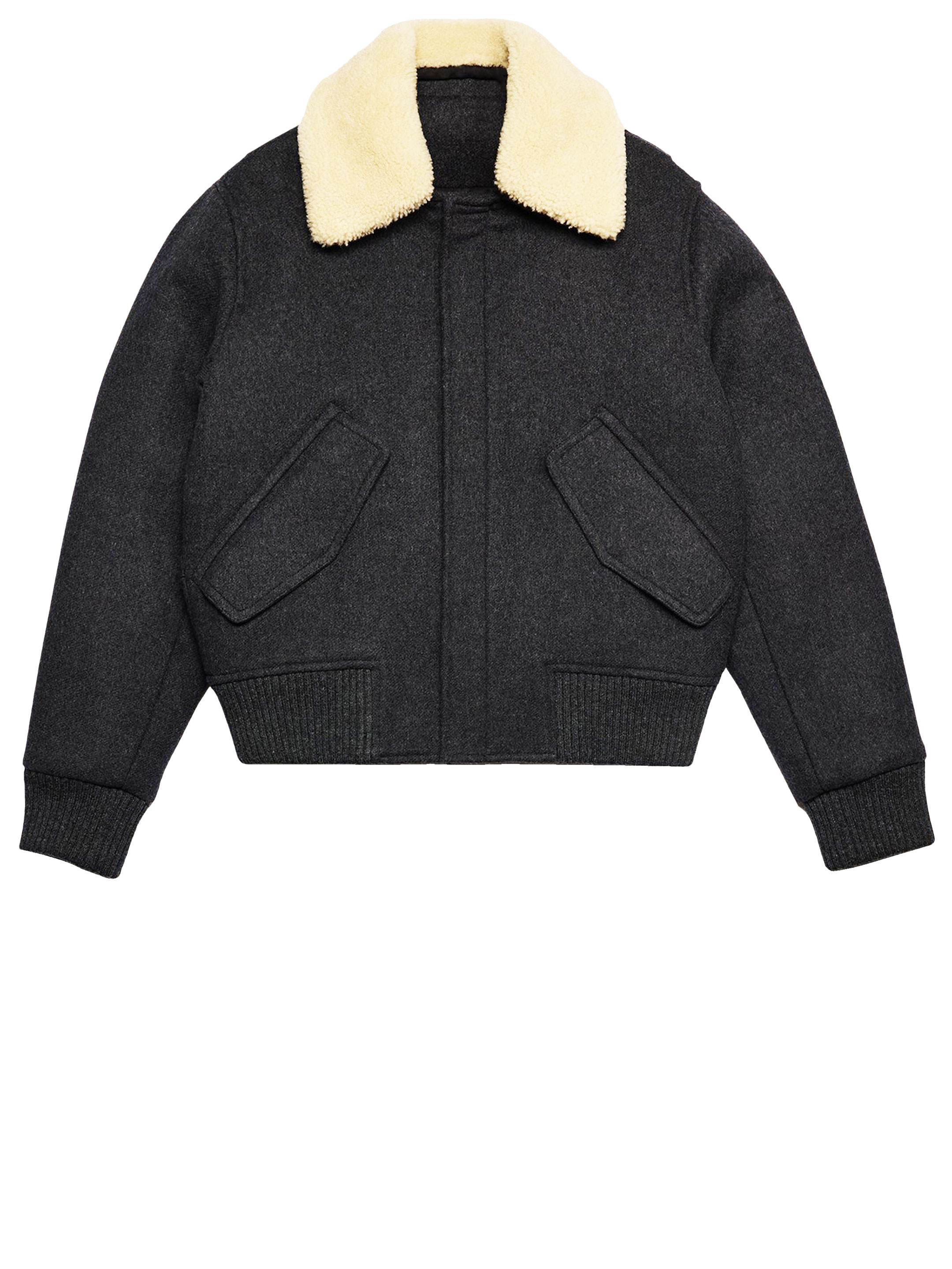 AMI PARIS Shearling collar jacket Leam Roma Luxury Shopping Online