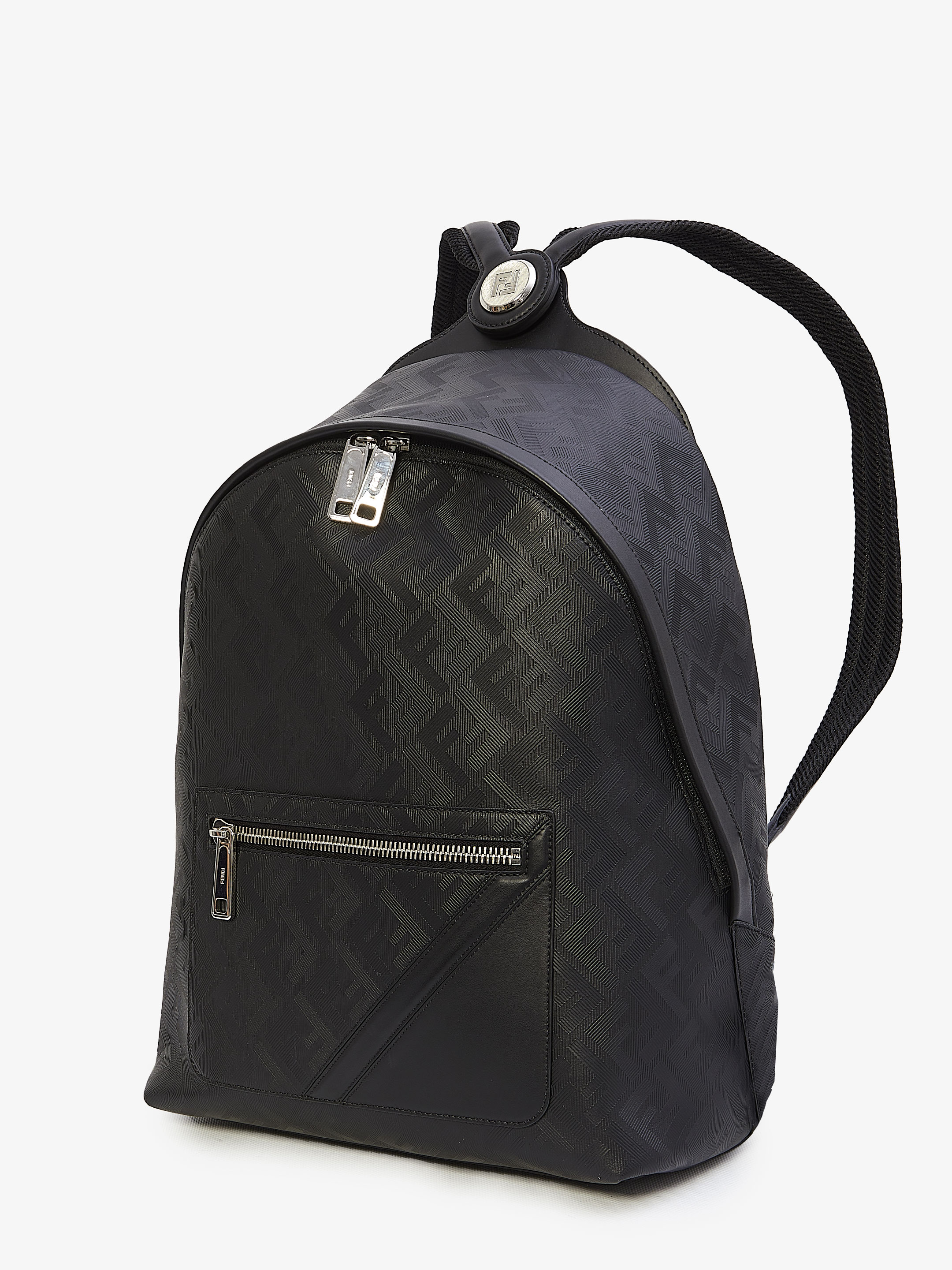 FENDI - Fendi Chiodo Shadow Diagonal backpack | Leam Roma - Luxury 