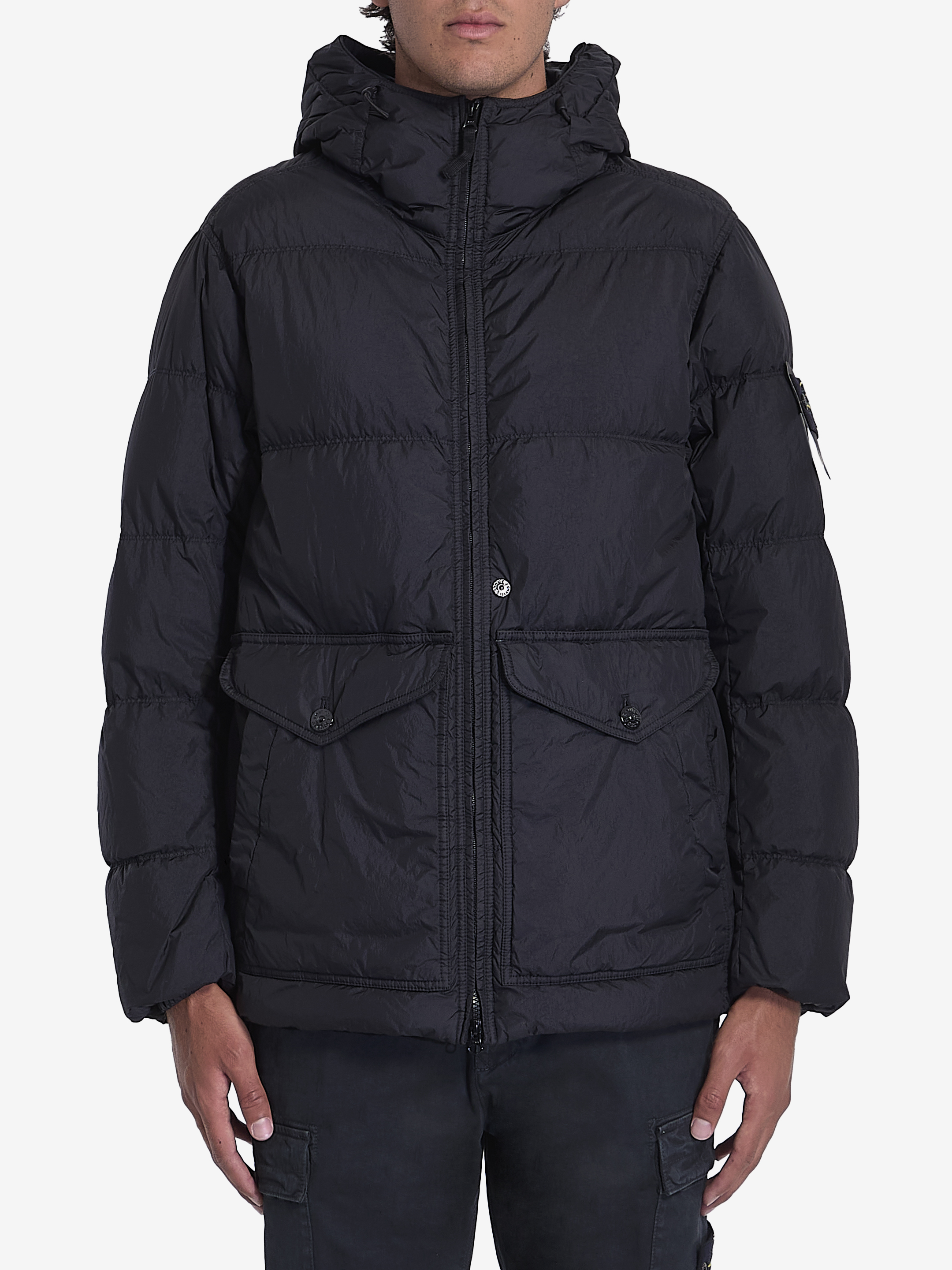 STONE ISLAND Crinkle Reps R NY down jacket Leam Roma Luxury Shopping Online