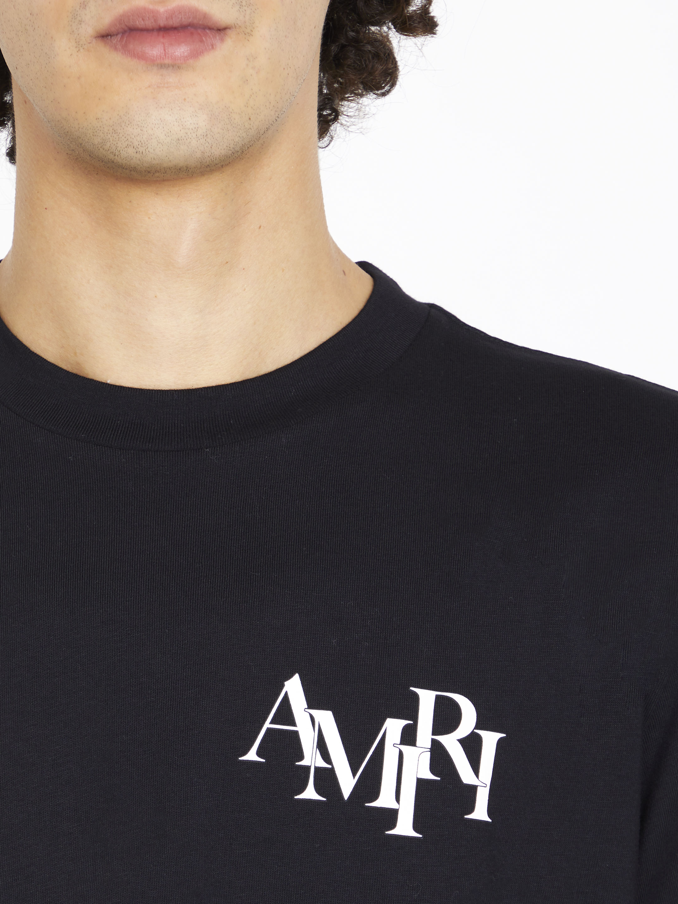 AMIRI - Amiri Staggered Logo t-shirt | Leam Roma - Luxury Shopping 