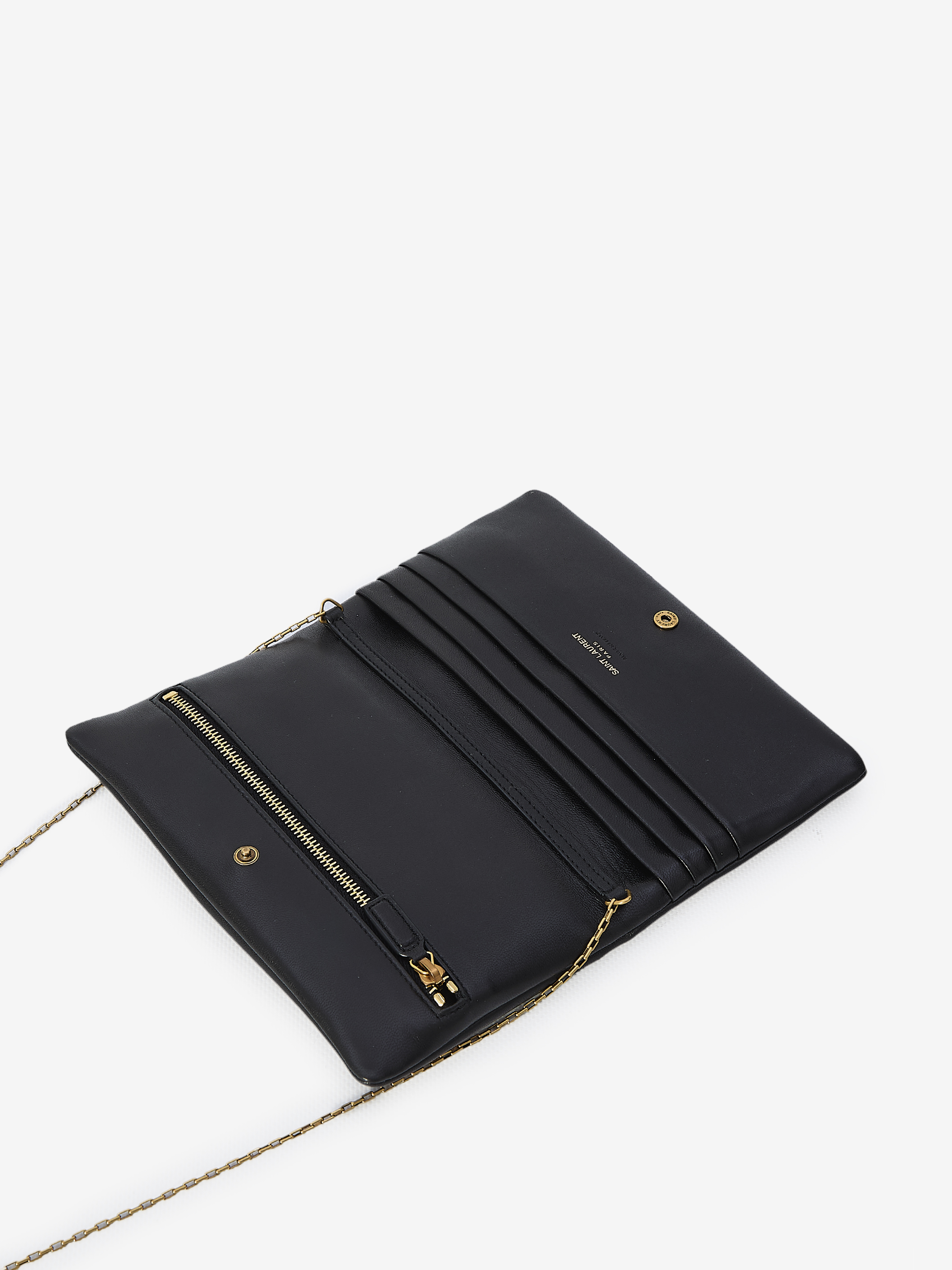 SAINT LAURENT - Pouch with chain | Leam Roma - Luxury Shopping Online