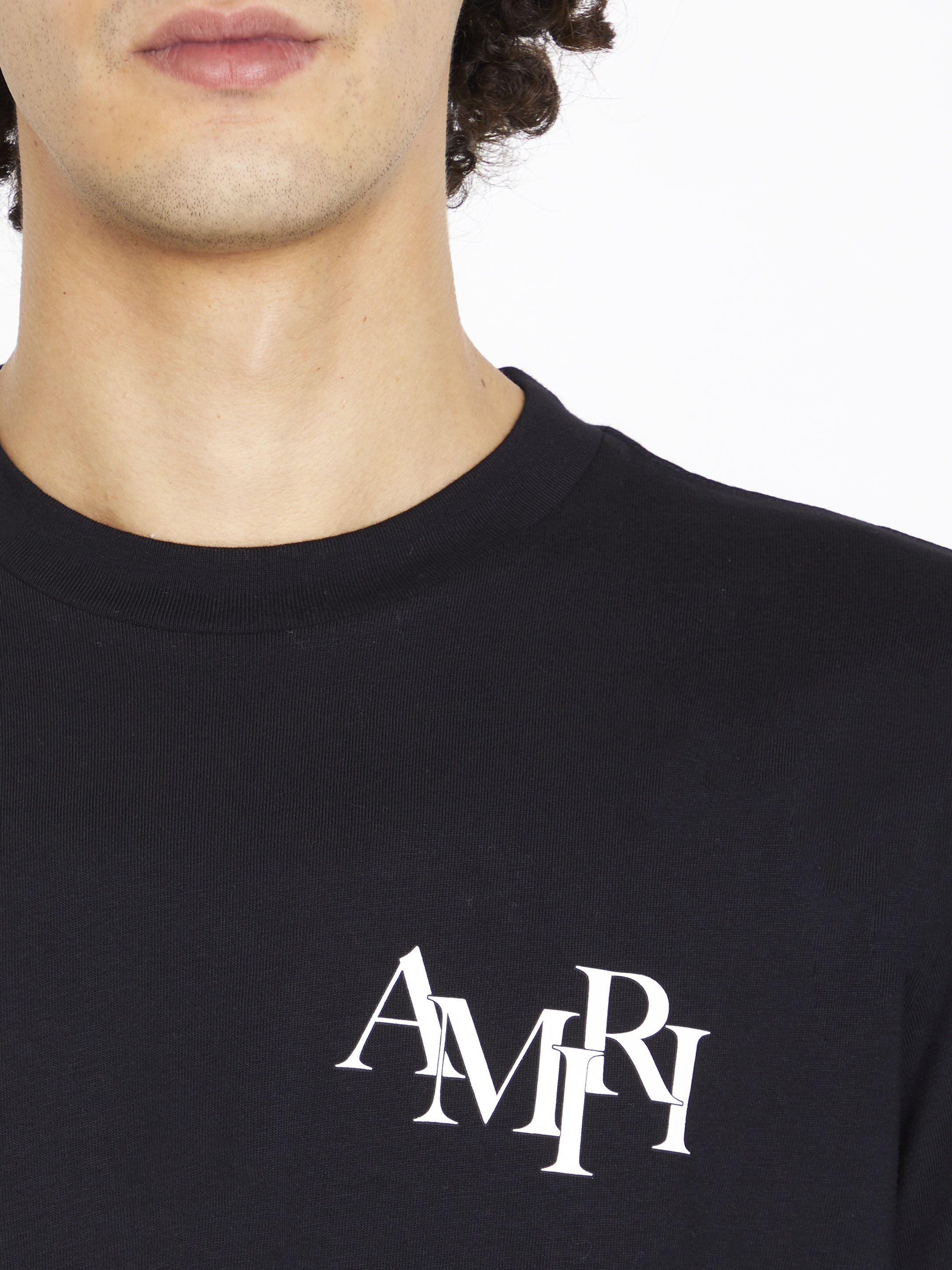 AMIRI - Amiri Staggered Logo t-shirt | Leam Roma - Luxury Shopping Online